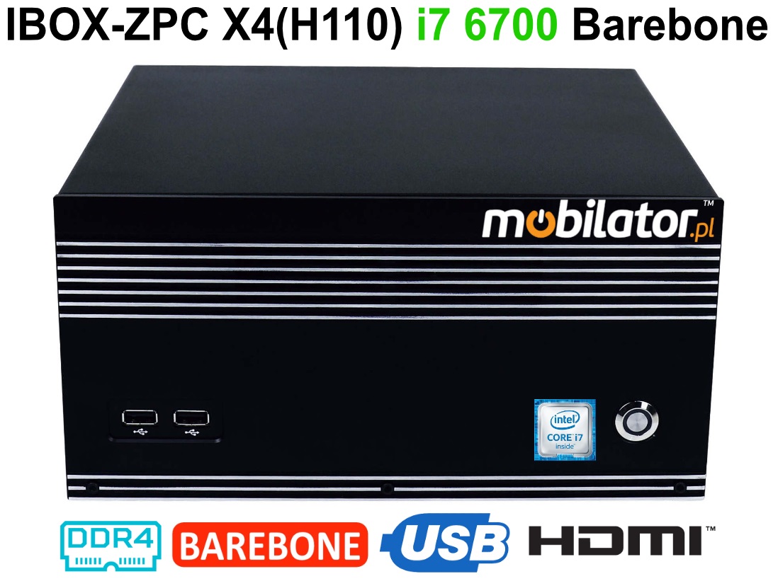 iBOX-ZPC X4 Komputer przemysowy  dla zastosowa magazynowych z moduem WiFi 6x COM